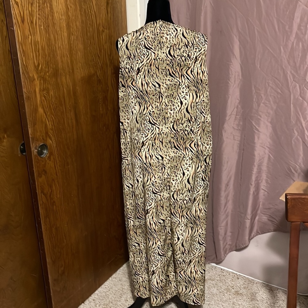 Animal print sheath maxi dress,sz.16W - Picture 2 of 3